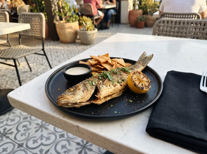Fried Branzino